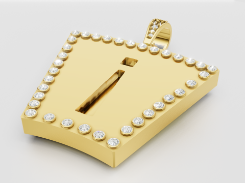 Initial pendant Modello di stampa 3D