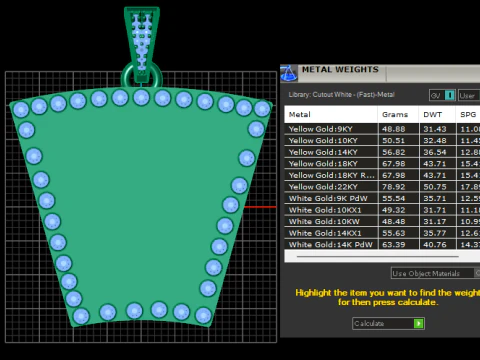 Initial pendant 3D Print Model