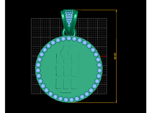 Grenade pendant 3D Принт Модель