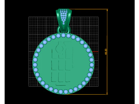 Grenade pendant 3D Print Model