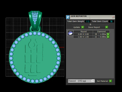 Grenade pendant 3D Print Model