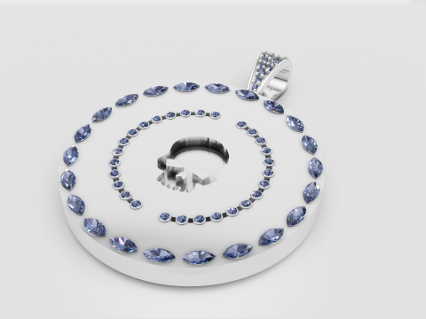 Riple halo charm Modello di stampa 3D