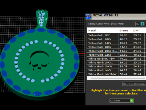 Riple halo charm Modello di stampa 3D