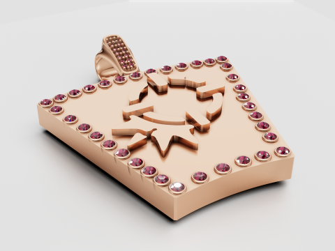 Explosion pendant 3Dプリントモデル