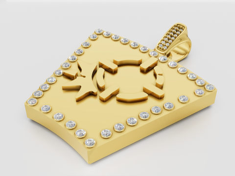Explosion pendant 3Dプリントモデル