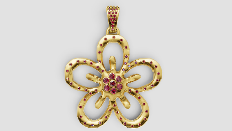Butterfly pendant 3D Print Model .c4d .max .obj .3ds .fbx .stl .blend 