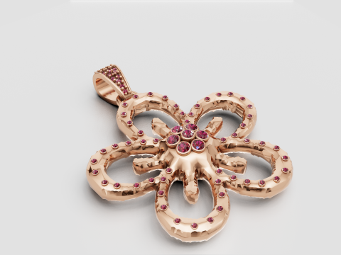 Butterfly pendant 3D Print Model