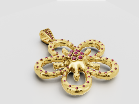 Butterfly pendant 3D Print Model