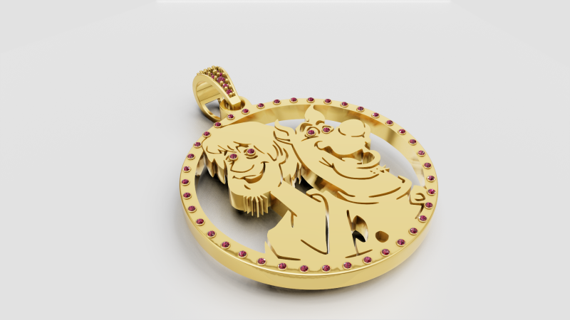 Cartoon character pendant Model Cetak 3D .c4d .max .obj .3ds .fbx .stl .blend 
