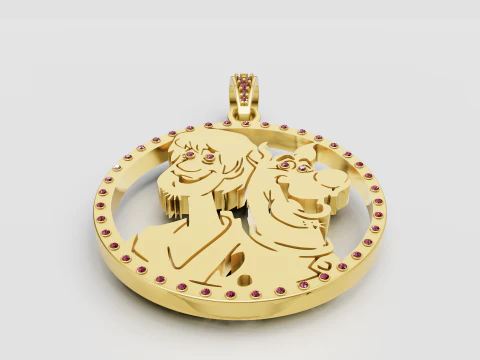 Cartoon character pendant 3D Print Model
