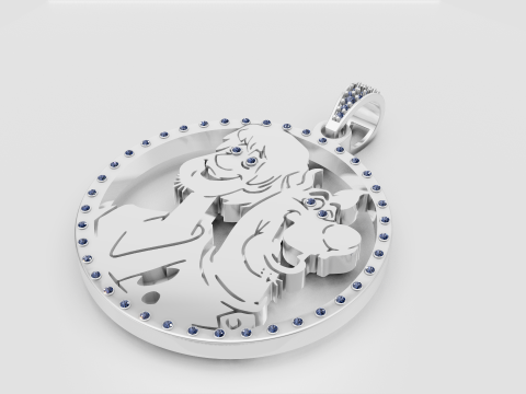 Cartoon character pendant Model Cetak 3D