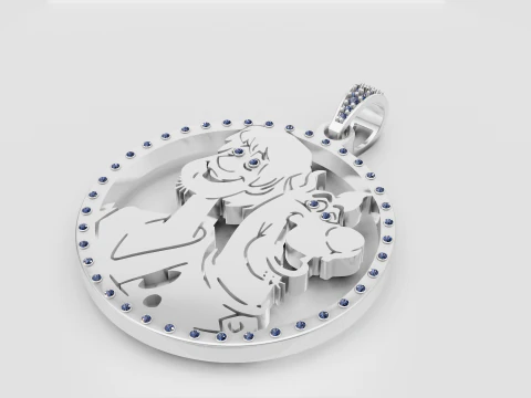 Cartoon character pendant 3D Print Model