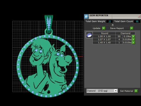 Cartoon character pendant Model Cetak 3D
