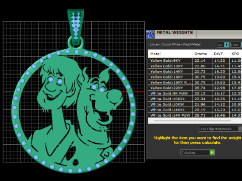 Cartoon character pendant Model Cetak 3D