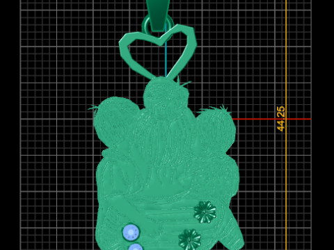 Family pendant Modelo de Impressão 3D
