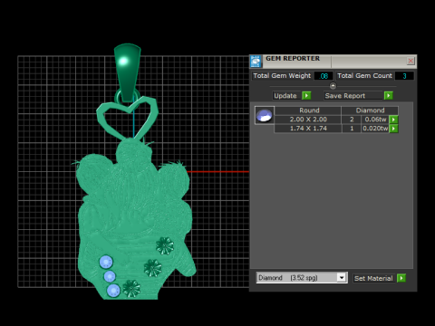 Family pendant Modelo de Impressão 3D