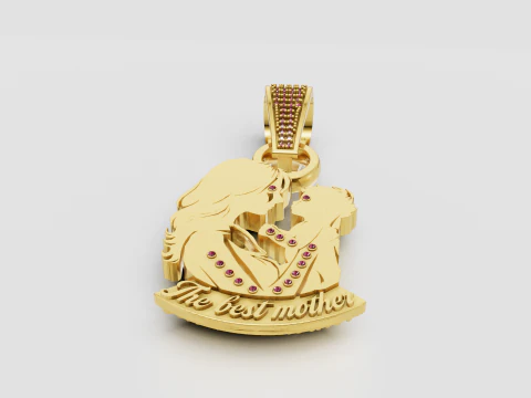 Mother pendant 3D Print Model