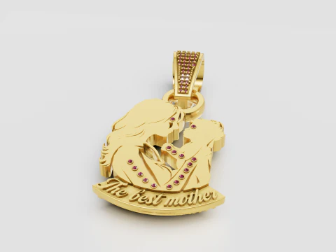 Mother pendant 3D Print Model
