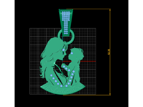 Mother pendant Model do druku 3D