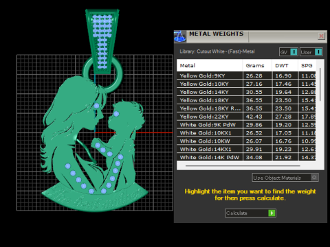 Mother pendant Model do druku 3D