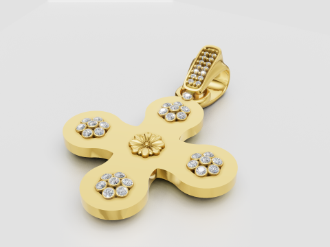 Clover pendant 3D प्रिंट मॉडल