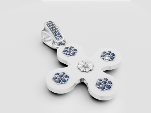 Clover pendant 3Dプリントモデル