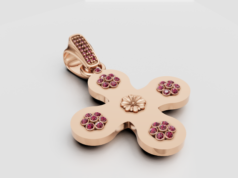 Clover pendant 3Dプリントモデル