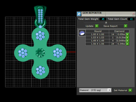 Clover pendant 3D Print Model