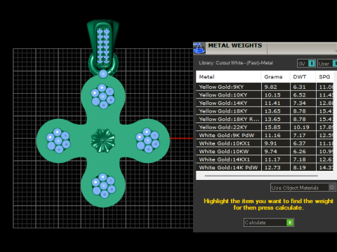 Clover pendant 3Dプリントモデル