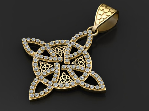 Ciondolo nodo celtico Modello di stampa 3D