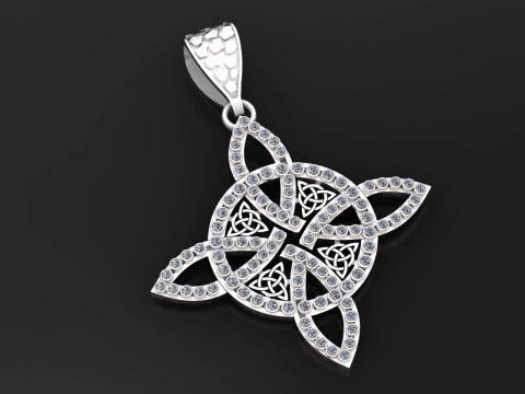 Celtic knot pendant 3D Print Model