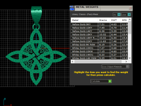 Ciondolo nodo celtico Modello di stampa 3D