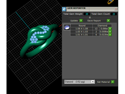 Knot ring gold 3D Print Model