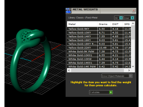 Knot ring gold 3D Druckmodell