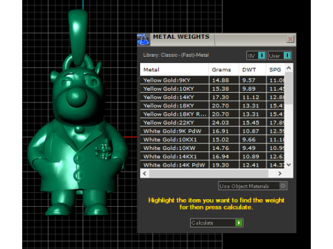 Diamond eye pendant Modello di stampa 3D
