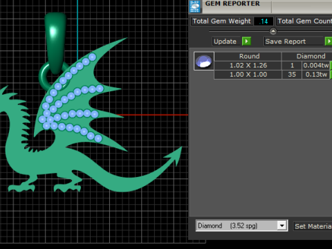 Dragon pendant Modello di stampa 3D