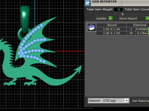 Dragon pendant 3D Print Model