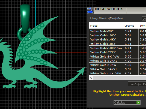 Dragon pendant Modello di stampa 3D