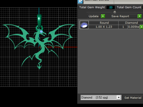 Gold dragon pendant 3D Print Model