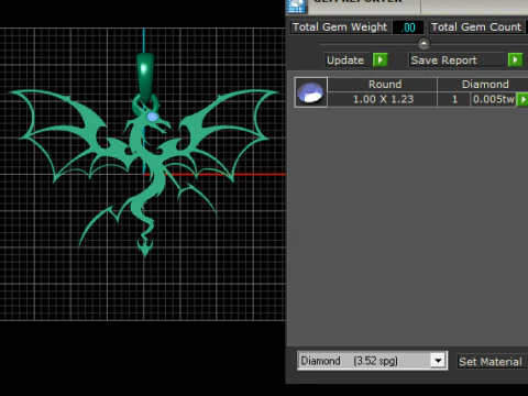 Gold dragon pendant 3D Print Model