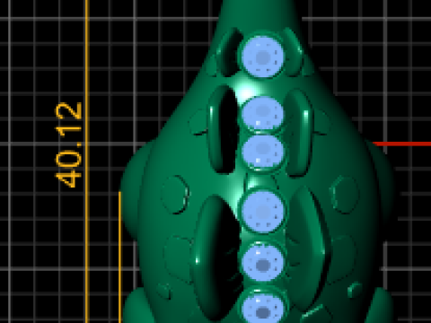 Gold dinosaur pendant 3D Print Model