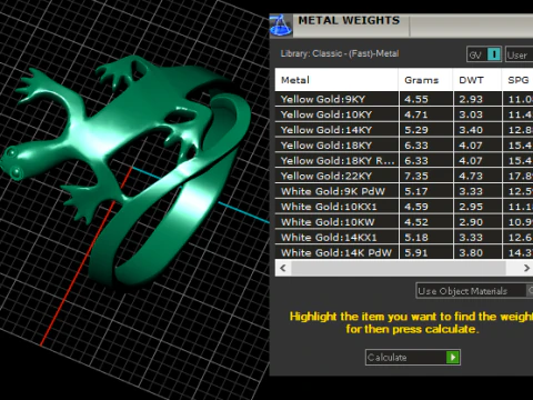 Gecko ring 3D Print Model