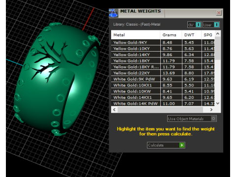 Gold tree ring Modèles 3D en vedette