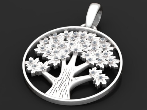 Tree of life pendant 3D 打印模型