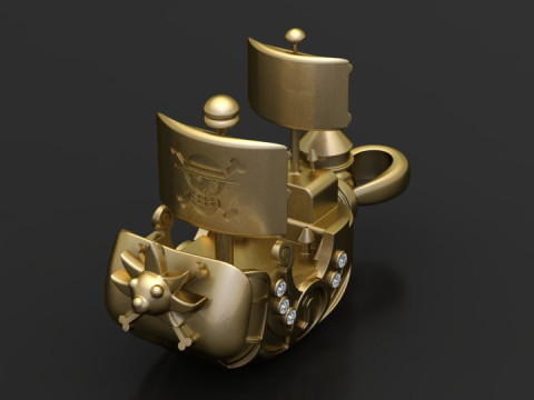 Pirate ship pendant 3D 打印模型