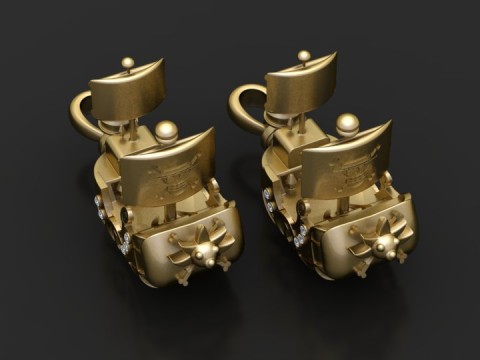 Pirate ship pendant 3D 打印模型