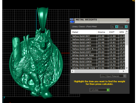 Wolf Pendant 3D Принт Модель