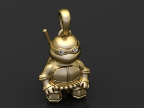 Ninja turtle pendant 3D 打印模型