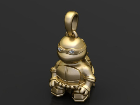 Ninja turtle pendant 3D प्रिंट मॉडल