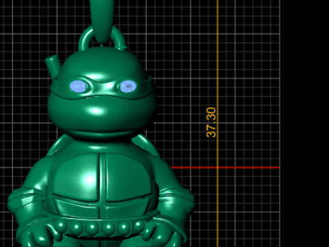 Ninja turtle pendant 3D प्रिंट मॉडल
